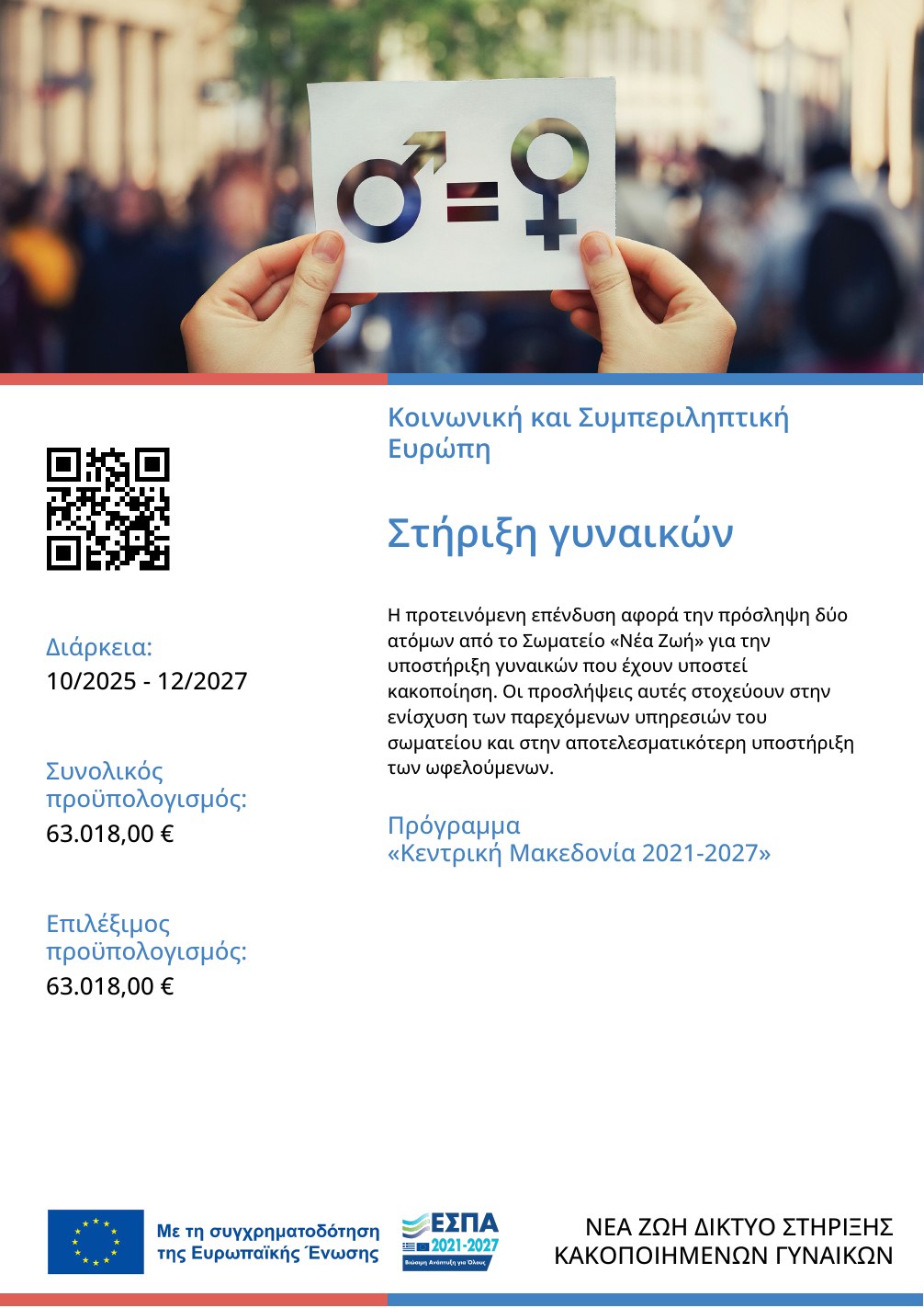 Άνοιγμα αφίσας συγχρηματοδότησης